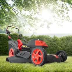 Tondeuse à Gazon électrique Tractée 1800w - 46cm Avec Carter En Acier - Elem Gar -vidaXL Magasin 644acbe51f1421.82509440