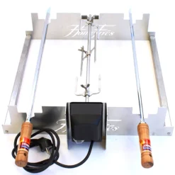 Braai - Porte Brochette Barbecue Bois 50cm (3 Positions) -vidaXL Magasin 644acf056dd276.93952164