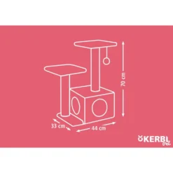 KERBL Arbre à Chat Saphir 70 Cm Marron Et Beige -vidaXL Magasin 644bd74e5e2e99.39310194