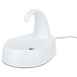 Trixie Fontaine à Boire Pour Animaux De Compagnie Curved Stream Blanc