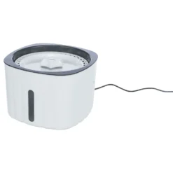 Trixie Fontaine à Eau Animaux De Compagnie En Forme Fleur Blanc Gris -vidaXL Magasin 644bdead5c7535.77416799