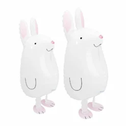 2 Ballons Aluminium Lapin