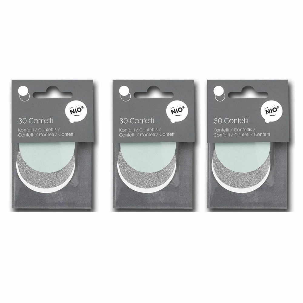 90 Confettis Argent Et Bleu Menthe 1 90 Confettis Argent Et Bleu Menthe