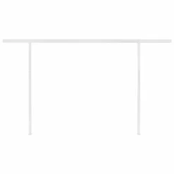 VIDAXL Auvent Manuel Rétractable Avec Led 4,5x3,5 M Orange Et Marron -vidaXL Magasin 645a95c8d8fd96.17412558