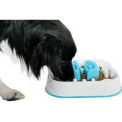 Ecuelle Anti-glouton Carré, 28 X 28 X 6.5 Cm Pour Chien