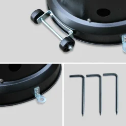 Chauffage D'extérieur Gaz 12.5kw - Finland - Parasol Chauffant Noir. Réglable. Porte En Façade. Roulettes Et Housse -vidaXL Magasin 645b908a3c6ae8.72391819