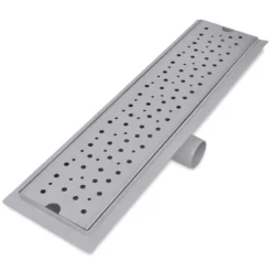 VIDAXL Drain De Douche Linéaire 2 Pcs 530 X 140 Mm Acier Inoxydable -vidaXL Magasin 645d59cf36e655.46113157
