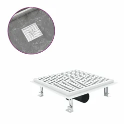 VIDAXL Drain De Douche 28x28 Cm Acier Inoxydable