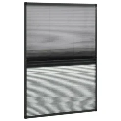VIDAXL Moustiquaire Plissée Pour Fenêtre Aluminium 80x120 Cm -vidaXL Magasin 645d5a56068a38.70531328