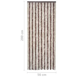 VIDAXL Moustiquaire Beige Et Marron Clair 56x200 Cm Chenille -vidaXL Magasin 645d5a9031f609.40000215