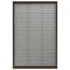 VIDAXL Moustiquaire Plissée Pour Fenêtre Aluminium Marron 60x160 Cm