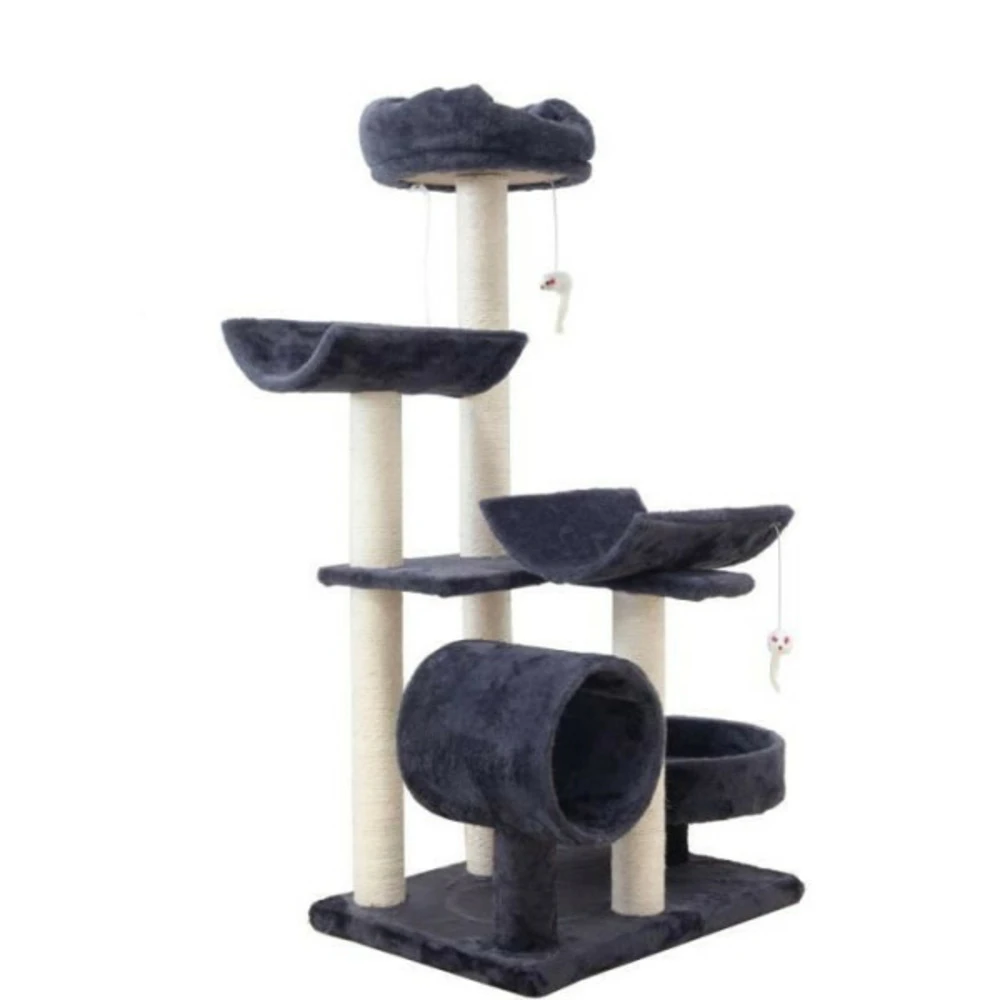 Arbre A Chat Garfield - 55x40x116 Cm Gris 2 Arbre A Chat Garfield - 55x40x116 Cm Gris – Image 2