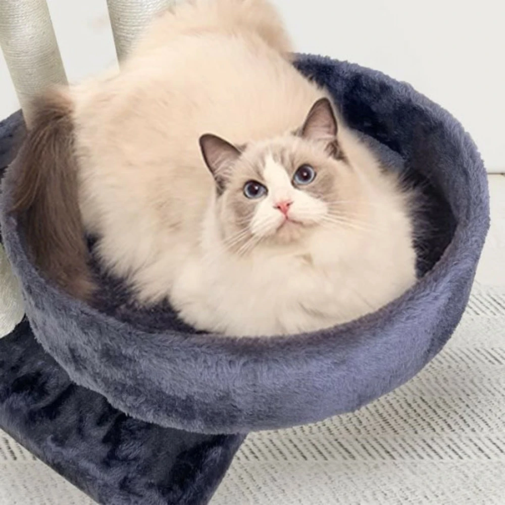 Arbre A Chat Garfield - 55x40x116 Cm Gris 5 Arbre A Chat Garfield - 55x40x116 Cm Gris – Image 5