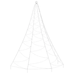 VIDAXL Arbre Mural Avec Crochet Métallique 260 Led Bleu 3 M Int/ext -vidaXL Magasin 645e86cc6a7025.04103163