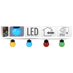 Progarden Ensemble D'éclairage à Led De Fête 20 Ampoules Multicolores