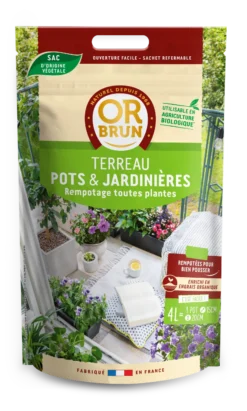Obrtpot4 |terreau Pots & Jardinières | 4l |améliore Le Drainage