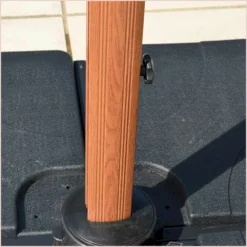 Parasol Déporté Ecru + Dalle Et Housse L400xh272xl300 - Gabin - Cezare -vidaXL Magasin 646bb5d11fb6d9.56518945