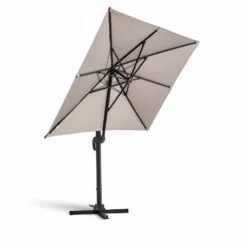Parasol Déporté 2x3 M Et 4 Dalles Lestées Aluminium Taupe -vidaXL Magasin 646e58e2e3a369.85815962