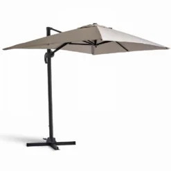 Parasol Déporté 2x3m En Aluminium Taupe