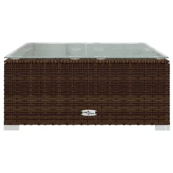 VIDAXL Salon De Jardin 3 Pcs Avec Coussins Résine Tressée Marron -vidaXL Magasin 646f533349fc67.02134980