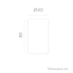 Pot De Fleurs Hortensia 40 High ø40x80cm - Blanc -vidaXL Magasin 6470a36bb3ee11.09332045