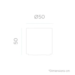 Pot De Fleurs Hortensia 50 ø50x50cm - Bronze -vidaXL Magasin 6470f7617ac3e4.38490883