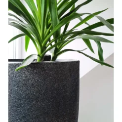 Pot à Fleurs Waste Smooth 35x34 Cm Gris -vidaXL Magasin 6479895f44d2d5.22310127