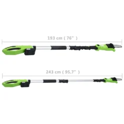 VIDAXL Scie à Perche Sans Fil Avec Bloc-piles 20v 1500 Mah Li-ion -vidaXL Magasin 647989a152e792.83086548