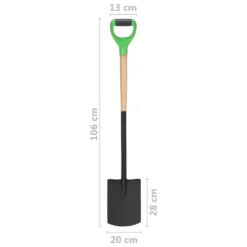 VIDAXL Bêche à Creuser De Jardin Avec Poignée En D Acier Et Bois Dur -vidaXL Magasin 64798cc502c921.56715186