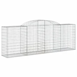 VIDAXL Paniers à Gabions Arqués 6 Pcs 300x50x100/120 Cm Fer Galvanisé -vidaXL Magasin 647dd2f3a17f18.12010014