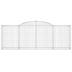 VIDAXL Paniers à Gabions Arqués 6 Pcs 300x50x100/120 Cm Fer Galvanisé -vidaXL Magasin 647dd2f3a5a8c2.80411830