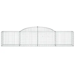VIDAXL Paniers à Gabions Arqués 17 Pcs 300x50x60/80 Cm Fer Galvanisé -vidaXL Magasin 647dd2f873d369.15459834