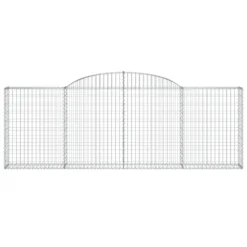 VIDAXL Paniers à Gabions Arqués 15 Pcs 300x30x100/120 Cm Fer Galvanisé -vidaXL Magasin 647dd2fc16e200.44071433