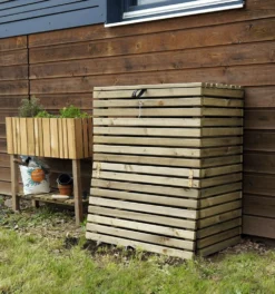 Composteur En Bois Avec Trappes - 320 L - Küb -vidaXL Magasin 64827643b05489.33406260