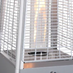 Chauffage D'extérieur Avec Sa Housse Intégrale - Arctic 13kw Gris Clair - Parasol Chauffant Gaz Pyramide. Chauffage De Terrasse -vidaXL Magasin 6482c40105bfc8.10137118