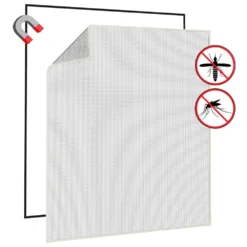 VIDAXL Moustiquaire Magnétique Pour Fenêtres Blanc 130x150 Cm -vidaXL Magasin 648b47430977d9.38770534