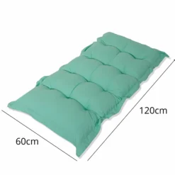 Coussin Capitonné Confort Intérieur Extérieur 120x60cm - Vert Mint -vidaXL Magasin 648b5534d37928.79660830