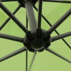 Parasol Déporté 3x3m Et 4 Dalles à Remplir Aluminium Vert -vidaXL Magasin 64912b6ed099f3.70445654