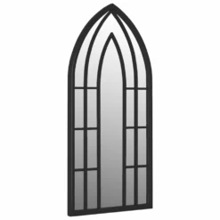 VIDAXL Miroir De Jardin Noir 70x30 Cm Fer Pour Utilisation Extérieure -vidaXL Magasin 6494a15096c2f7.82192719