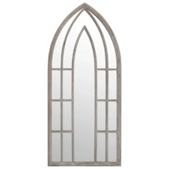 VIDAXL Miroir De Jardin Sable 100x45cm Fer Pour Utilisation Extérieure
