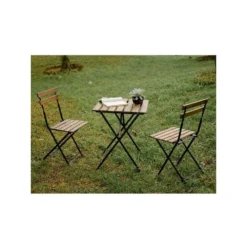 Kit Mobilier De Jardin Table+ 2 Chaises Pilante Kz Garden Bois Et Acier Jardin Terrasse -vidaXL Magasin 6494a8796b8116.66501777