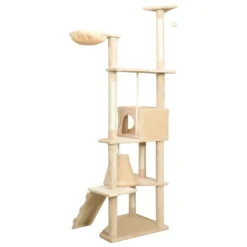 VIDAXL Arbre à Chat Avec Griffoirs En Sisal Beige 191 Cm -vidaXL Magasin 64997370ba17c3.02772628