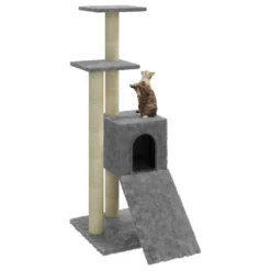 VIDAXL Arbre à Chat Avec Griffoirs En Sisal Gris Clair 92 Cm -vidaXL Magasin 64997371885c81.95307662