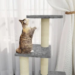 VIDAXL Arbre à Chat Avec Griffoirs En Sisal Gris Clair 92 Cm -vidaXL Magasin 6499737195c3e3.76560140