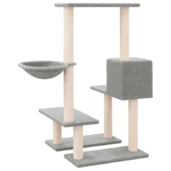 VIDAXL Arbre à Chat Avec Griffoirs En Sisal Gris Clair 94,5 Cm -vidaXL Magasin 649973761374e2.45196854