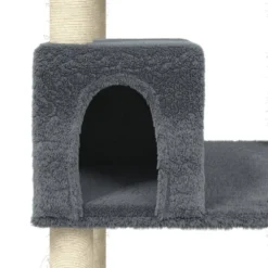 VIDAXL Arbre à Chat Avec Griffoirs En Sisal Gris Foncé 141 Cm -vidaXL Magasin 6499737a5a8de0.40244465