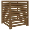 VIDAXL Composteur Marron Miel 82,5x82,5x99,5 Cm Bois Massif De Pin