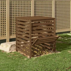 VIDAXL Composteur Marron Miel 82,5x82,5x99,5 Cm Bois Massif De Pin -vidaXL Magasin 6499e3c4710235.70535362