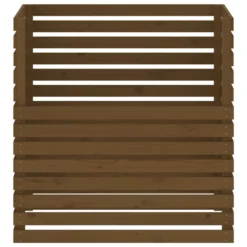 VIDAXL Composteur Marron Miel 100x100x102 Cm Bois Massif De Pin -vidaXL Magasin 6499e3c7bd00d6.38821149