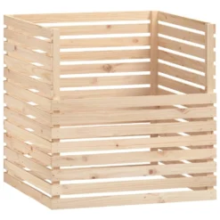 VIDAXL Composteur 100x100x102 Cm Bois Massif De Pin